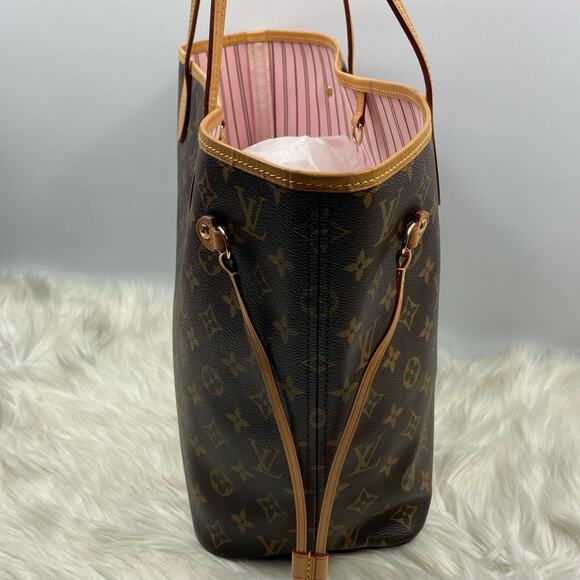 💎✨DISCONTINUED INTERIOR✨💎 Neverfull MM Monogram Canvas Tote Bag - Picture 7 of 9